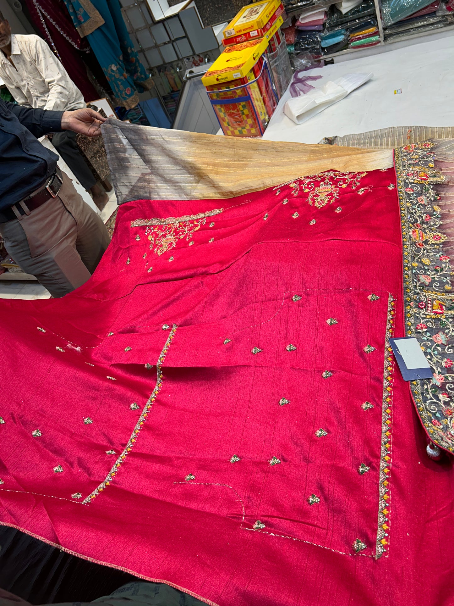 Awesome Orange fancy saree