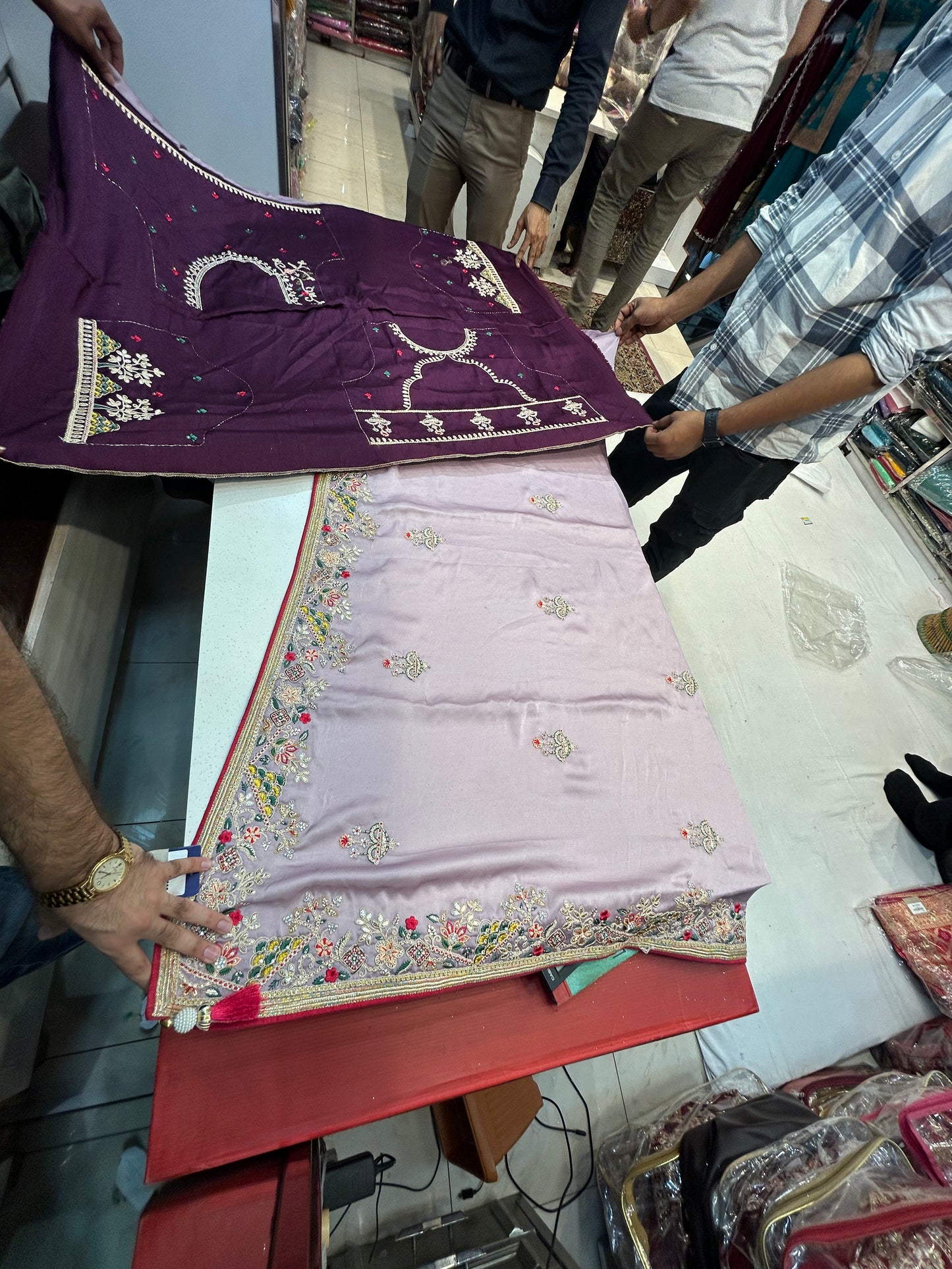 Lovely pink fancy saree