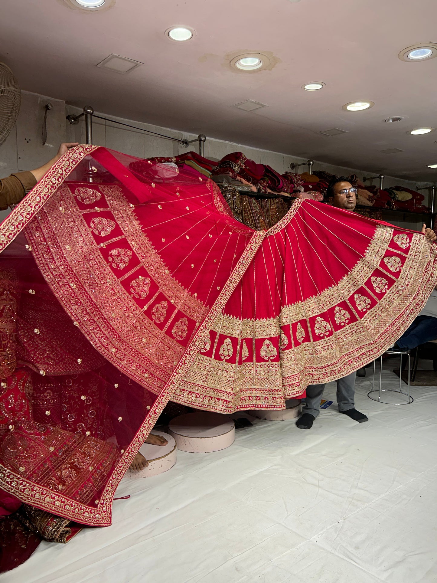 Luxury Red handwork Lehenga