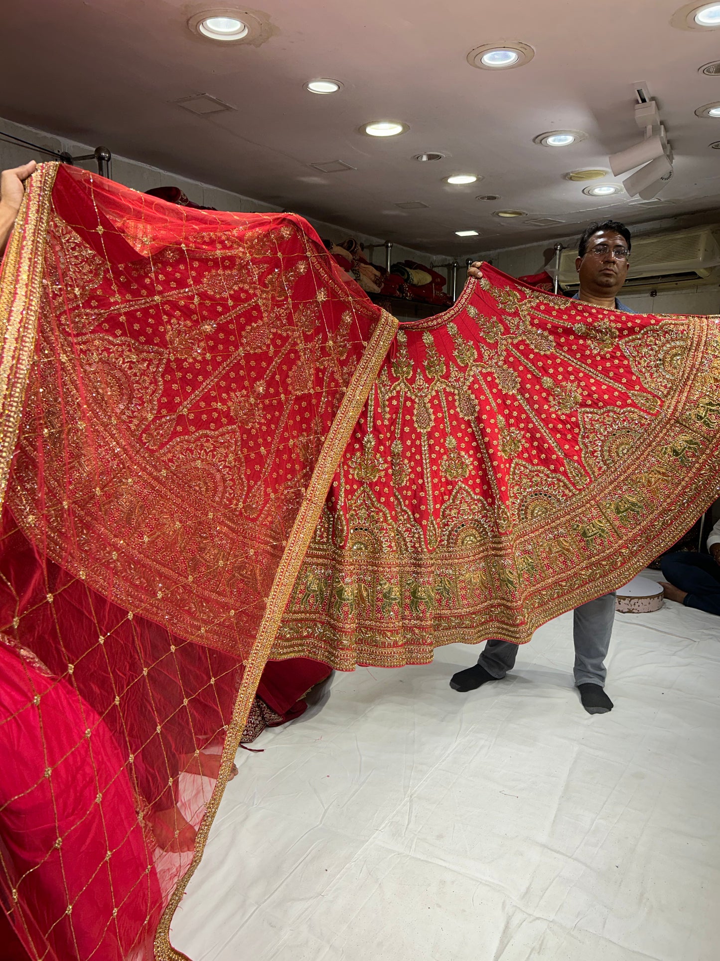 Designer Red Lehenga