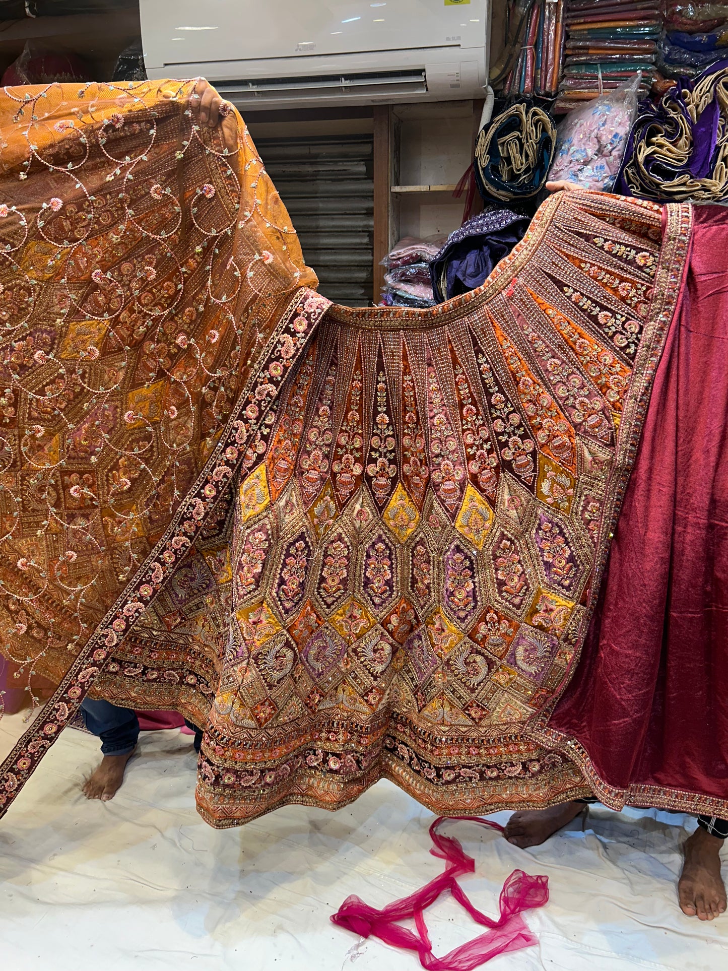 Gajab mustard Lehenga