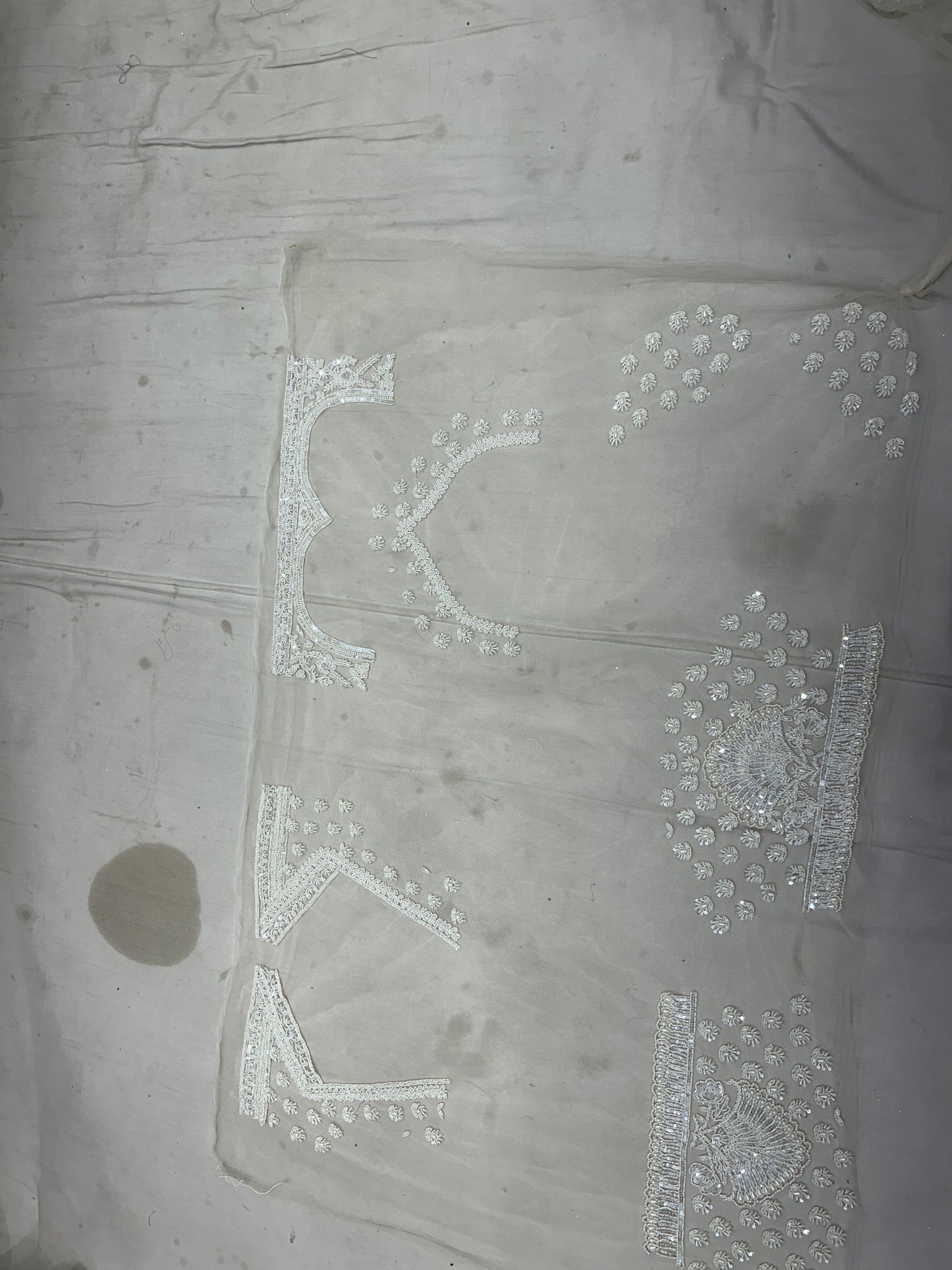 Beautiful white engagement PDP Lehenga