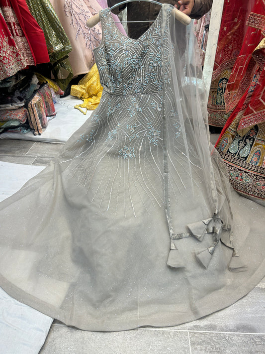 Grey Shinning Dress