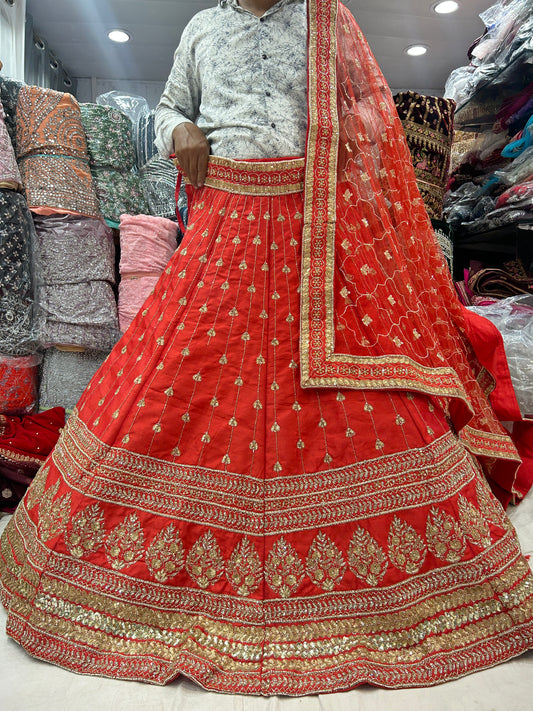 lovely-red-orange-lehenga