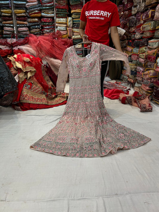 Majestic baby pink Gown