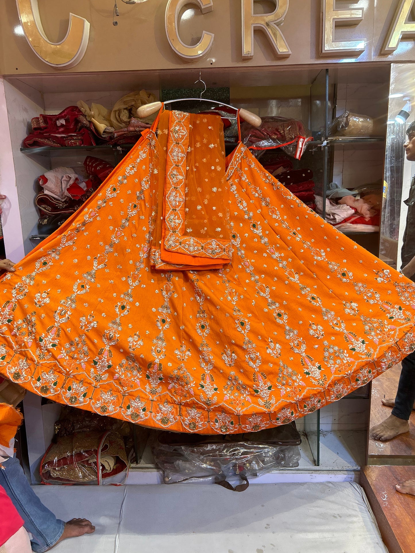 Fantastic Orange Lehenga
