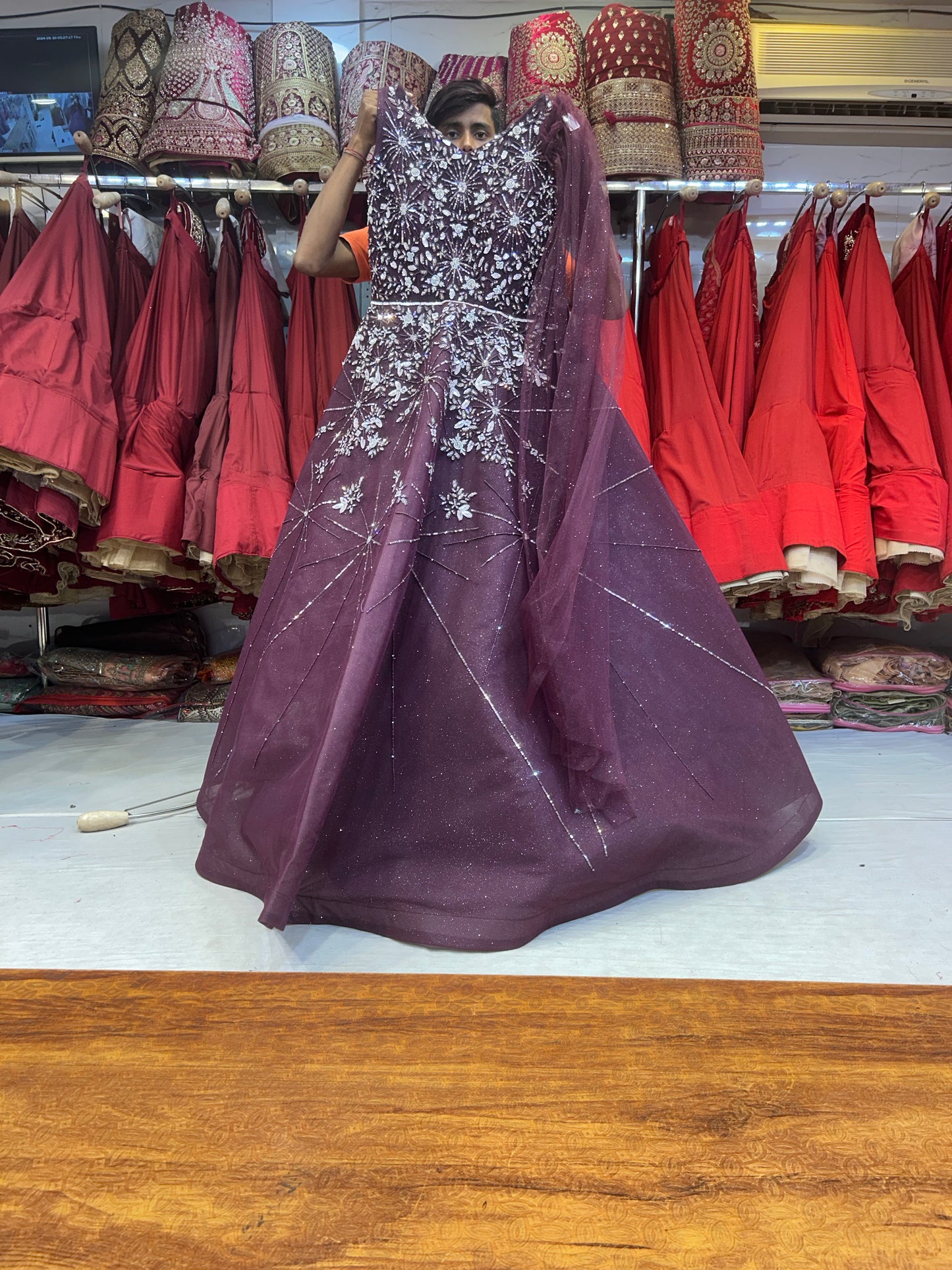 Stylish purple violet Lehenga 😍