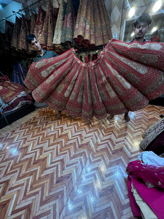 Extraordinary Red Lehenga