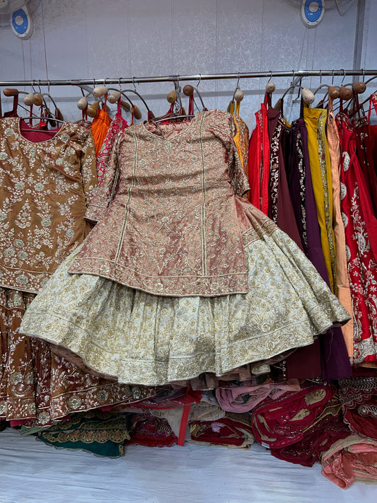 Fantastic Peplum long Dress Farshi Gaharara Pakistani Bridal Dress Muslim Special