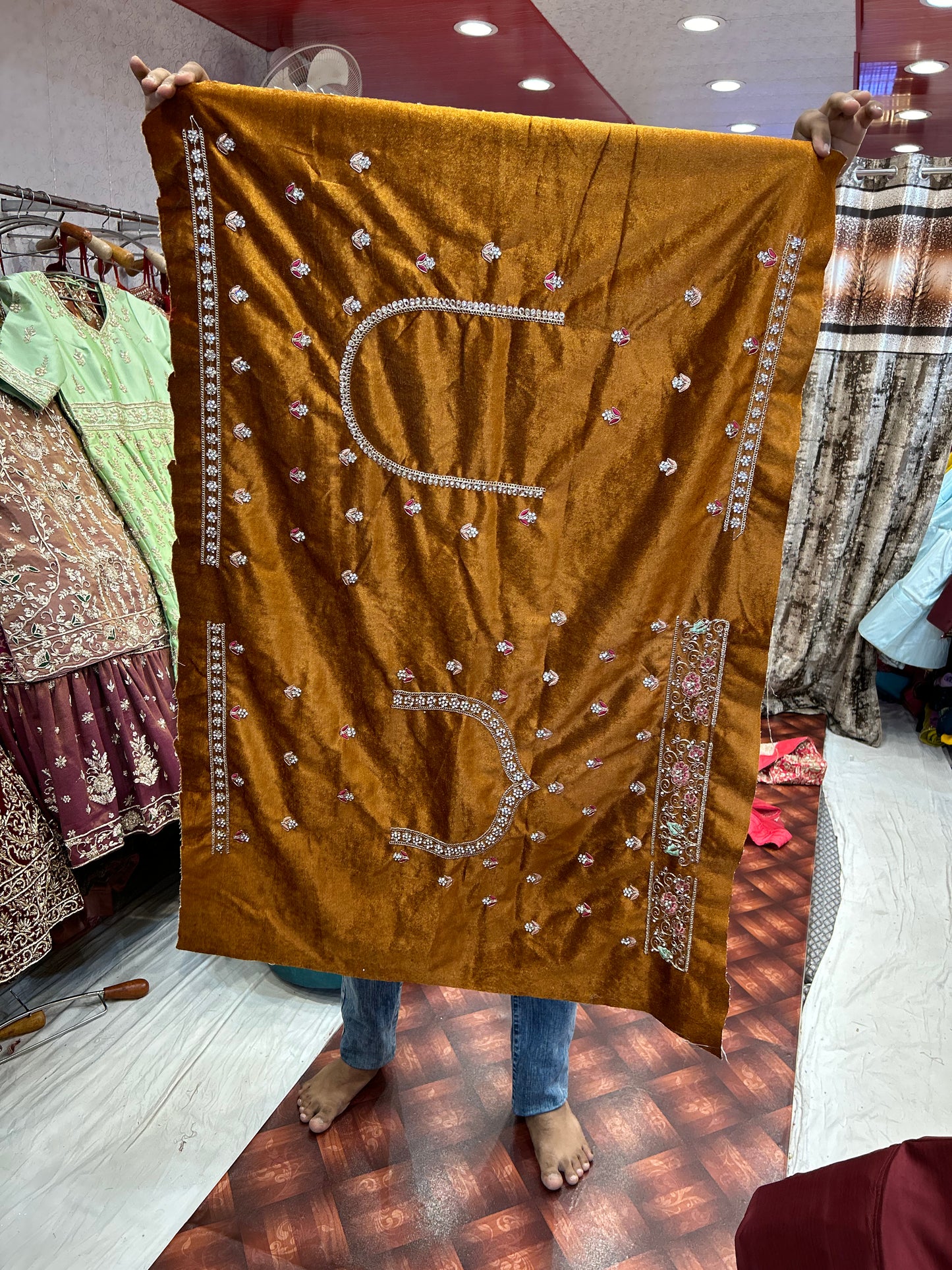 Double shade Ombre Peplum long Dress Farshi Gaharara Pakistani Bridal Dress Muslim Special