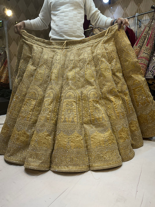 Amazing Golden Lehenga