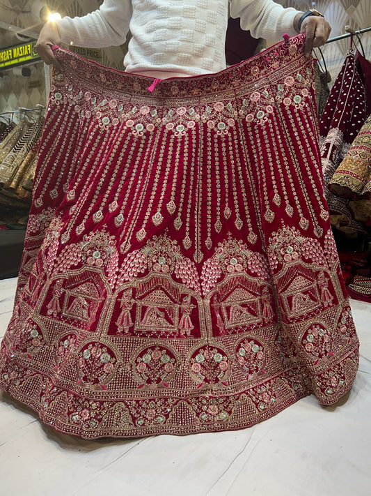 RED Royal Bridal Lehenga
