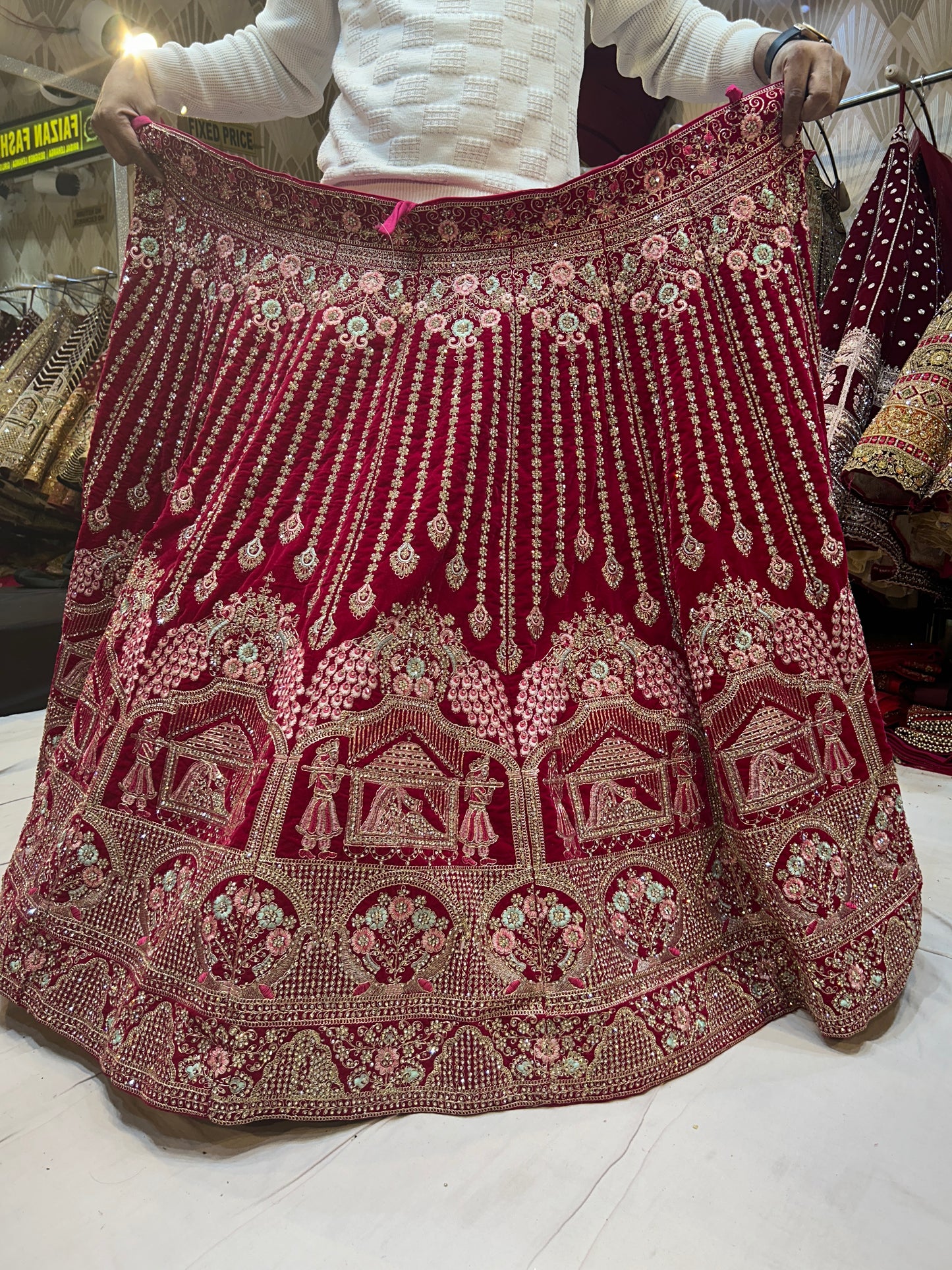 RED Royal Bridal Lehenga