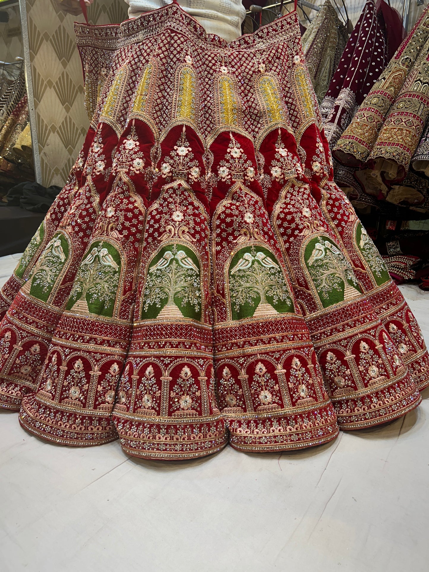 Beautiful bridal Lehenga Meroon red