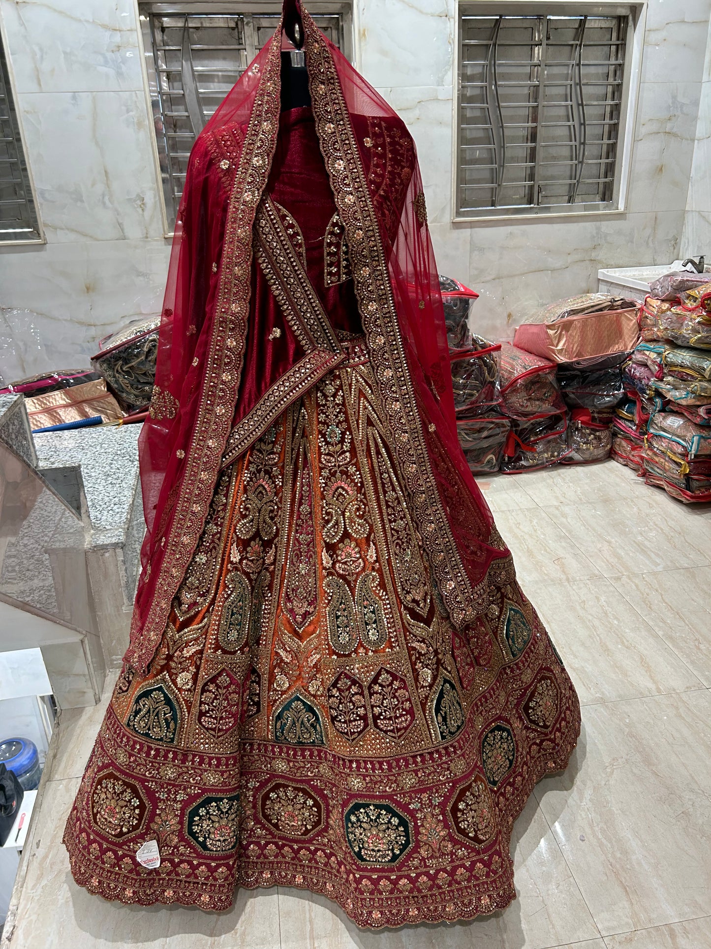 Fabulous Red lehenga