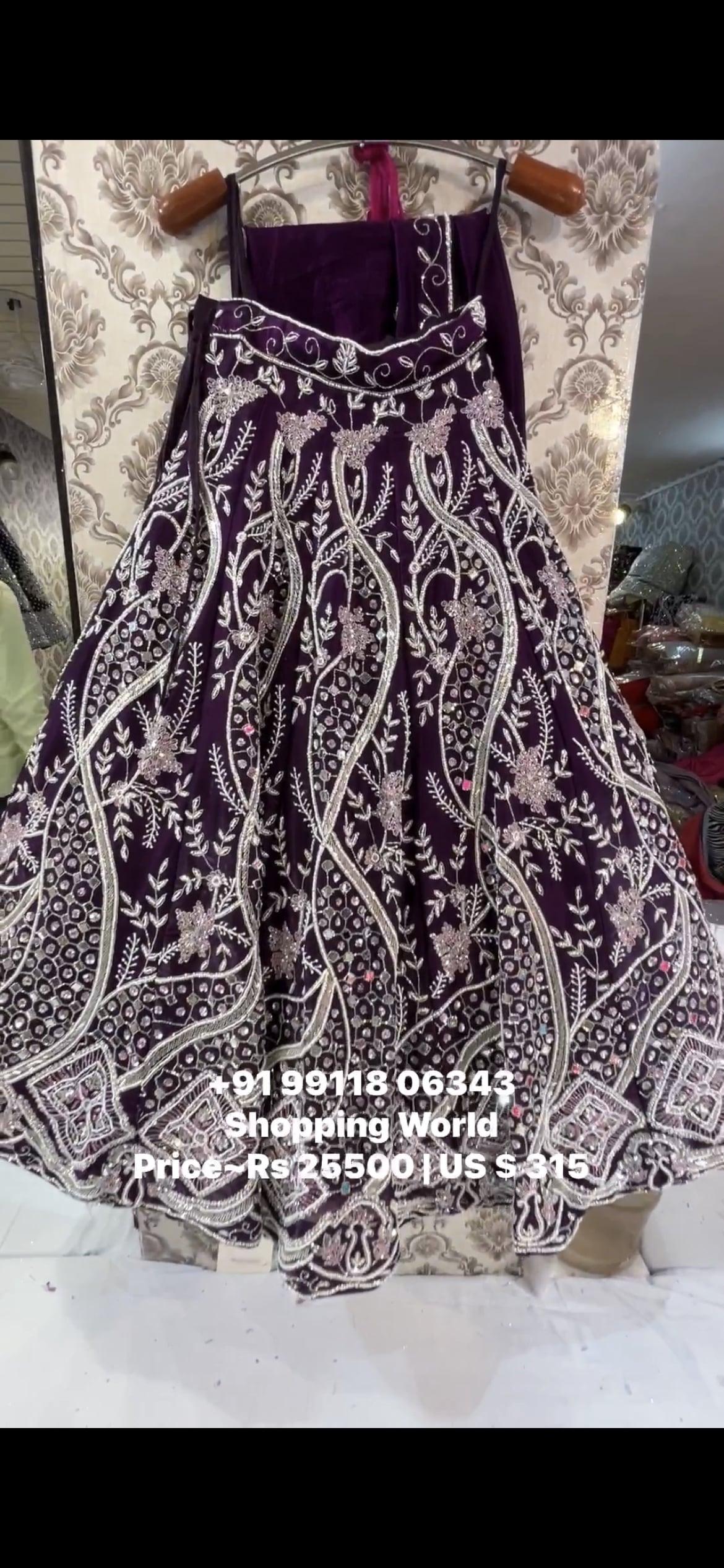 Lehenga de diseñador real