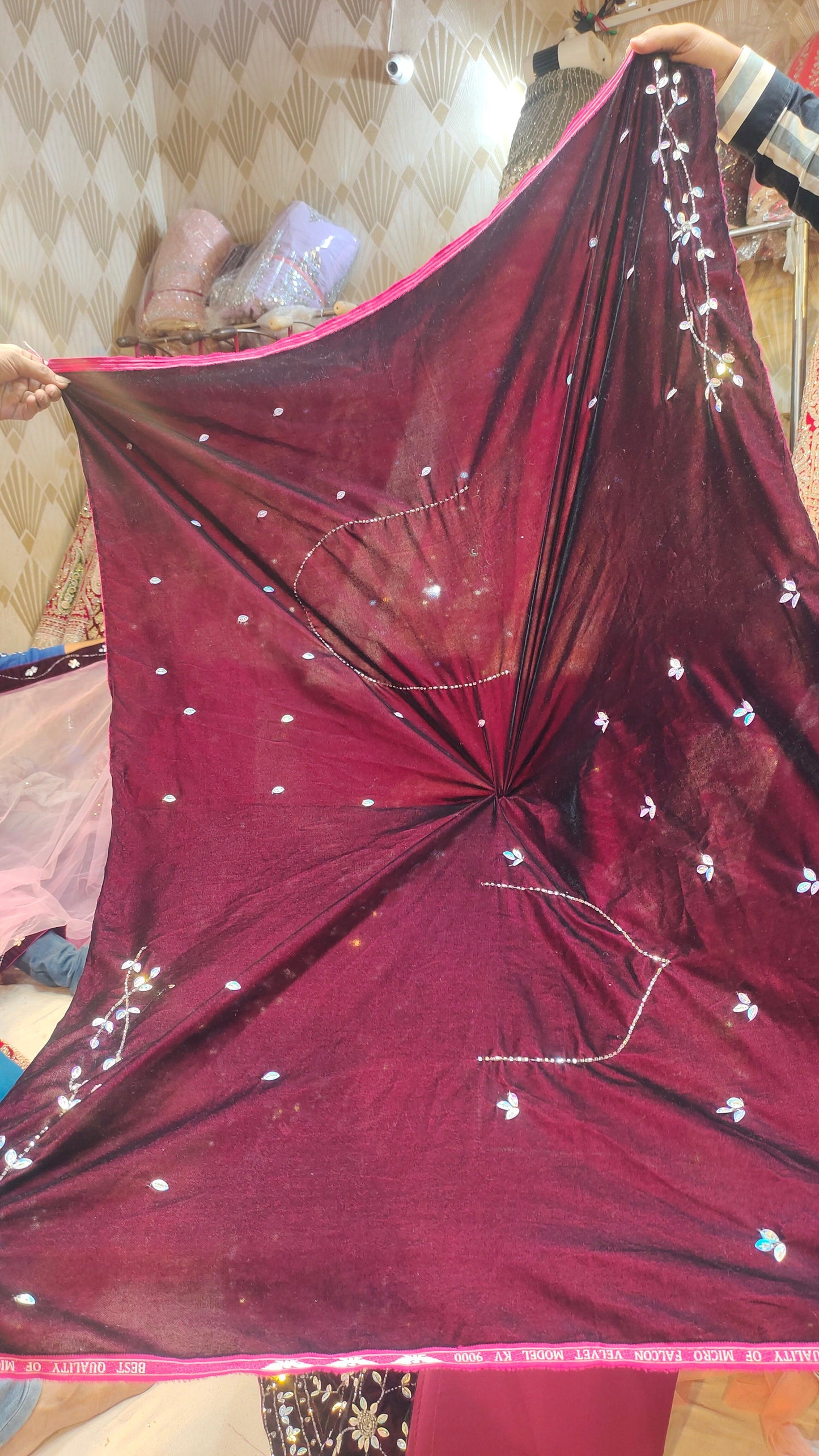 Flower Contrast Lehenga