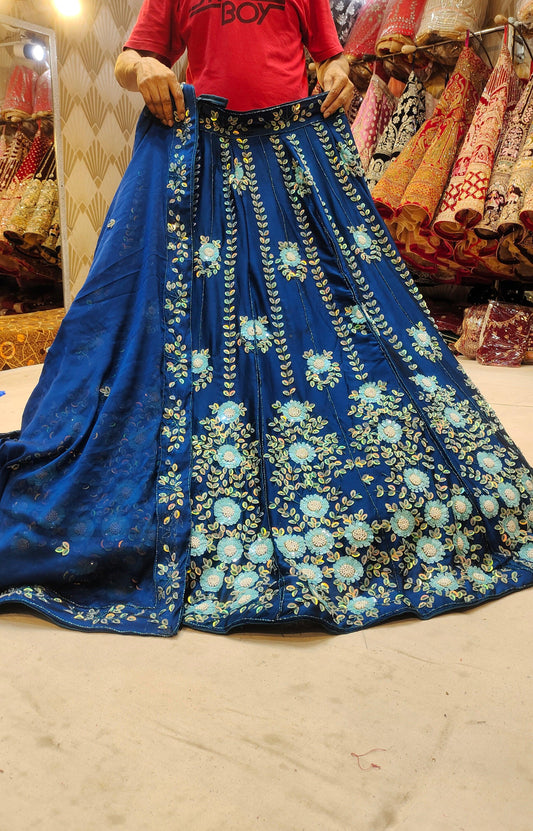 Blue Partywear Lehenga