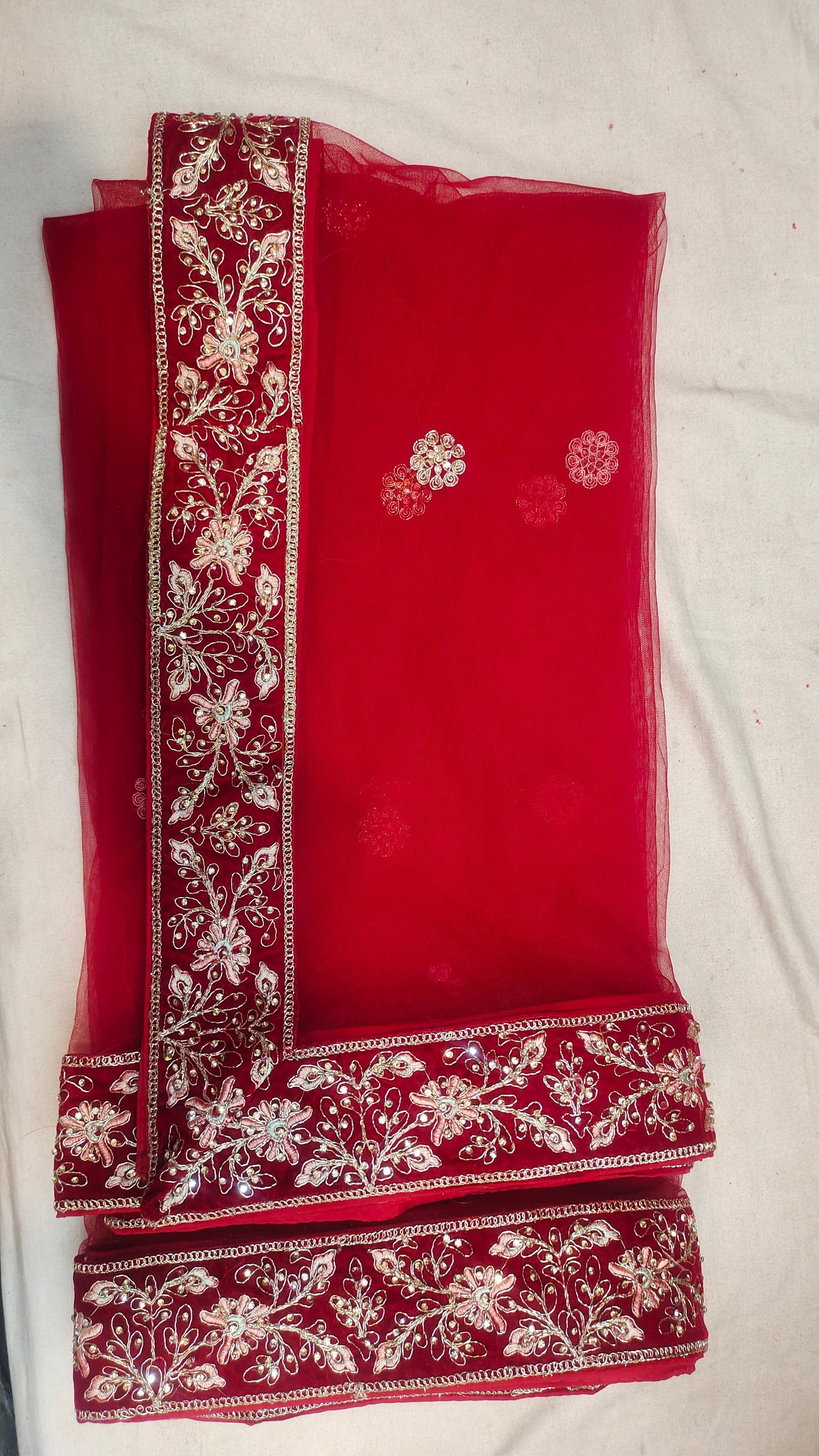 Amazing Red Doli Barat peacock Ball Bridal Lehenga