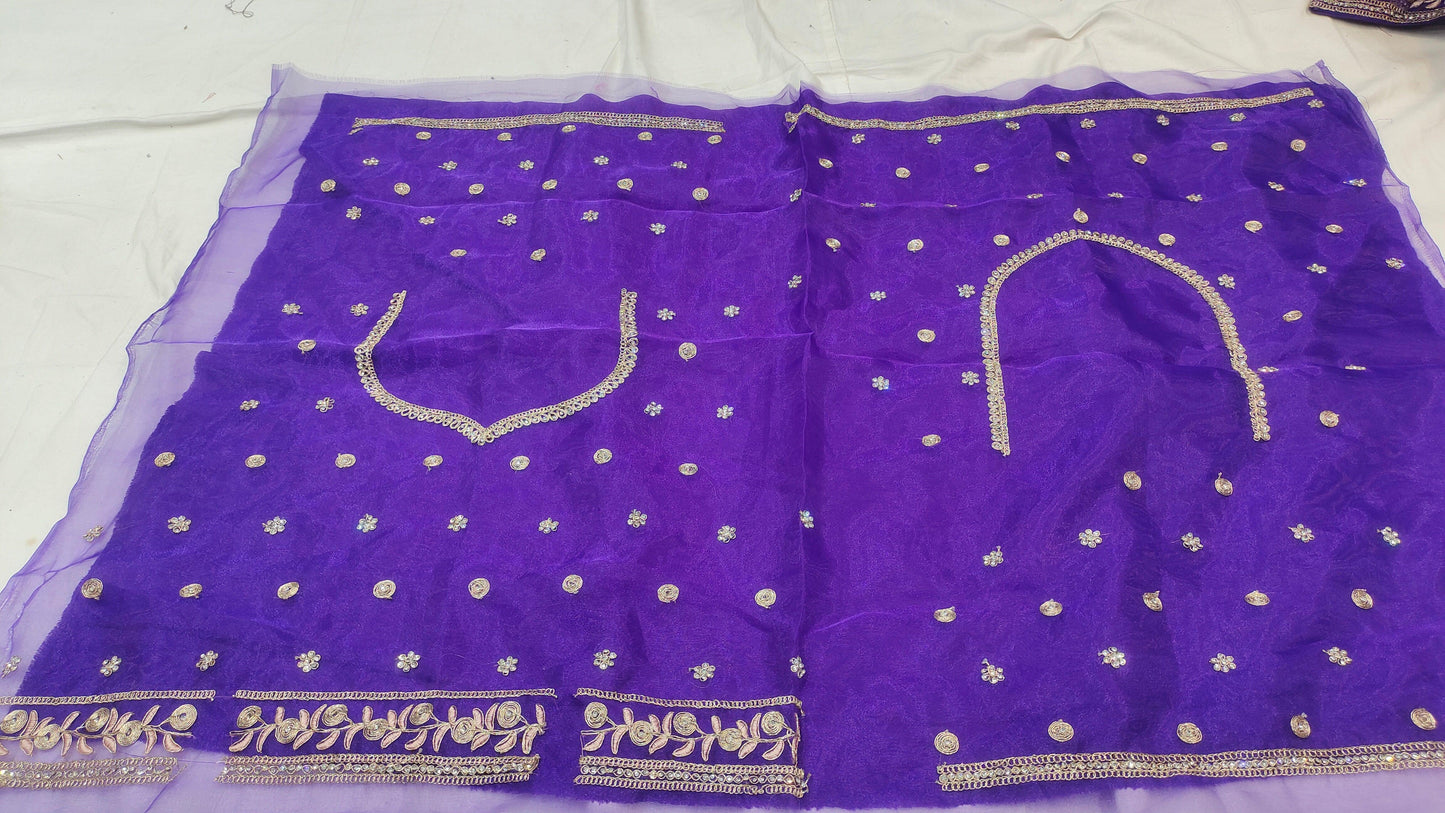 Amazing purple violet designer lehenga