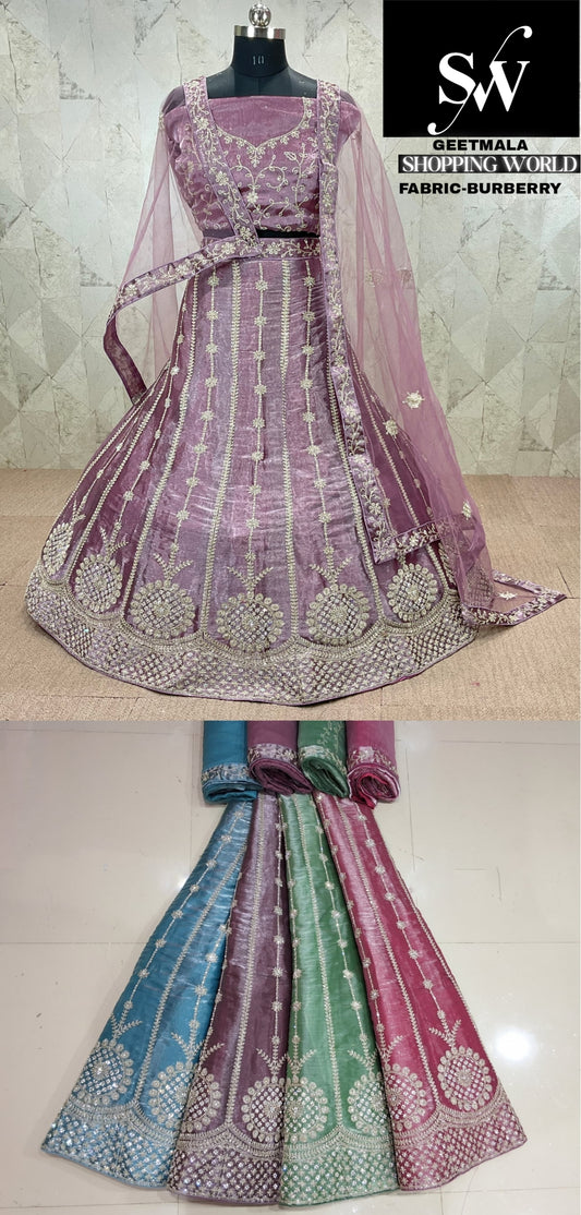 Amazing pink burberry Lehenga