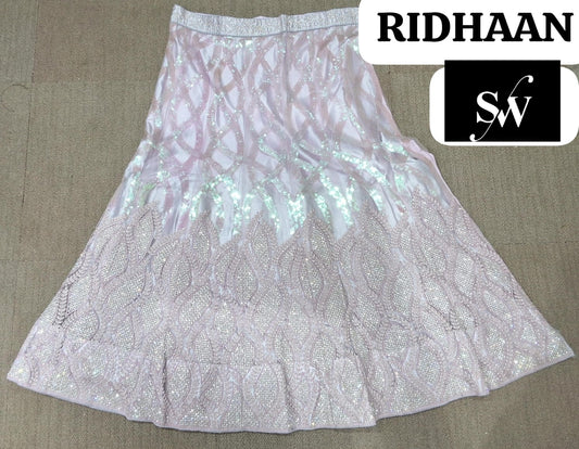 Sparkling pink Lehenga fabric