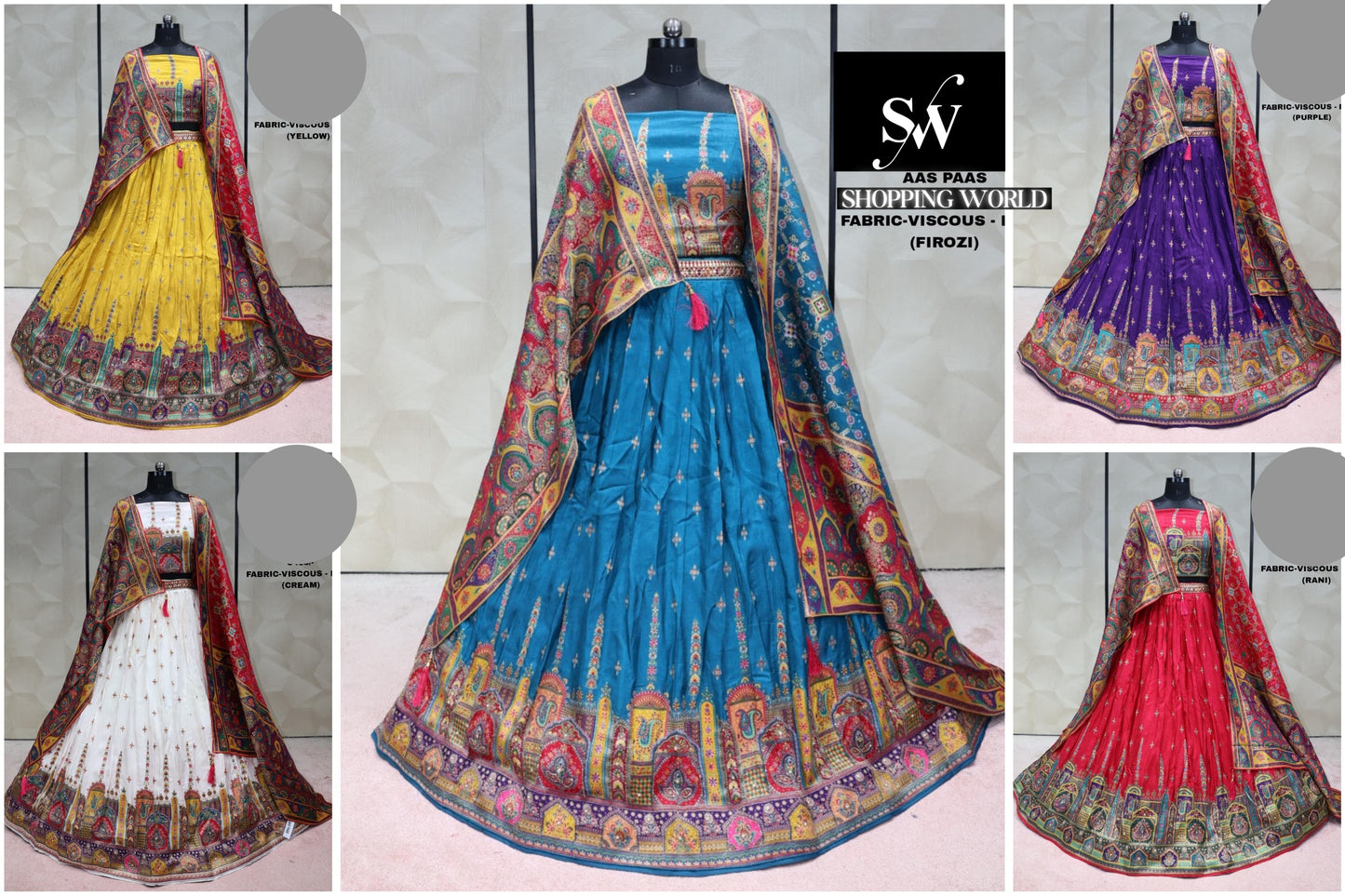 Tejido viscoso multilehenga