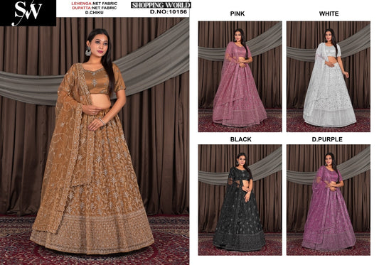 Multi net Fabric lehenga