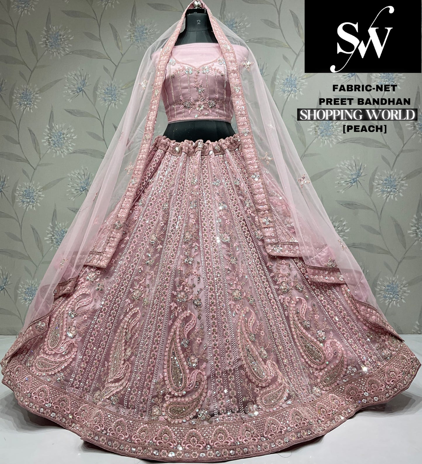 Astonishing sky blue Net party wear Lehenga