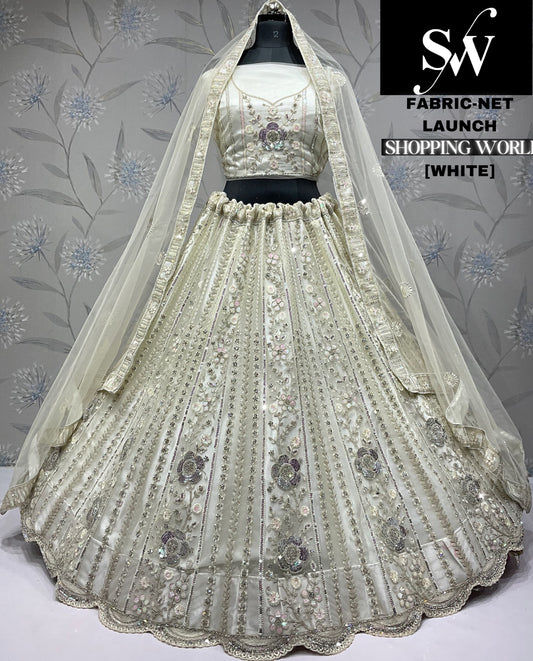 Fabulous pink Net party wear Lehenga