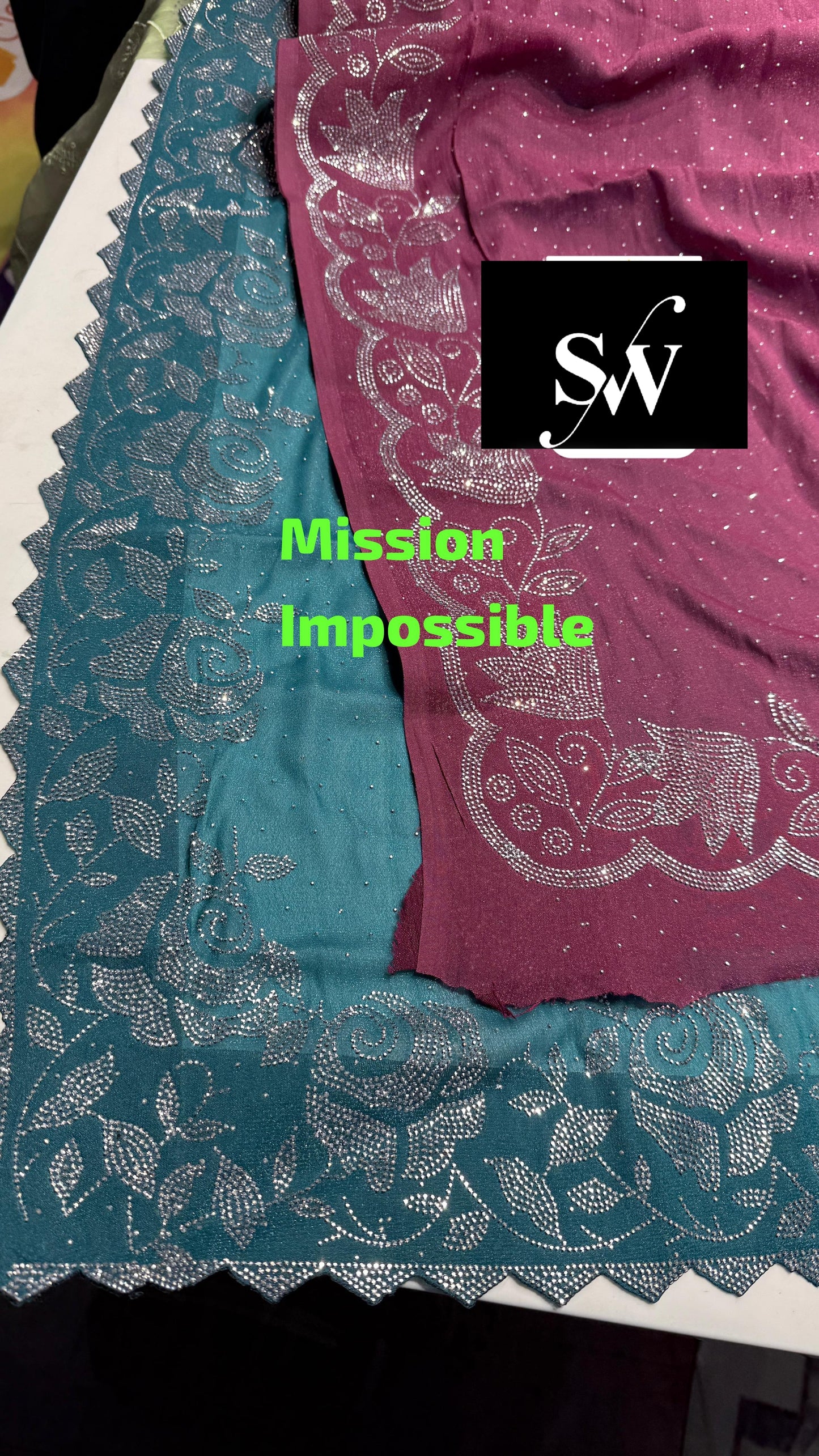 Eye catching blue pink saree