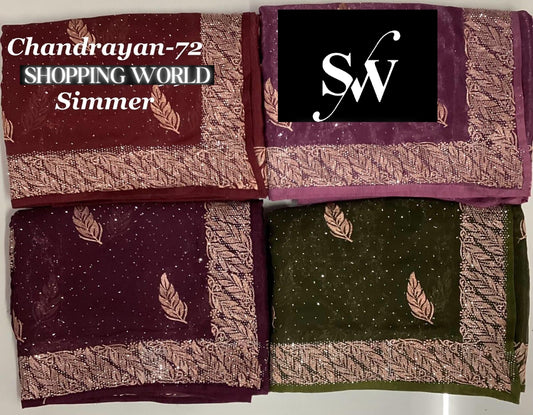 Something different maroon pink green red saree