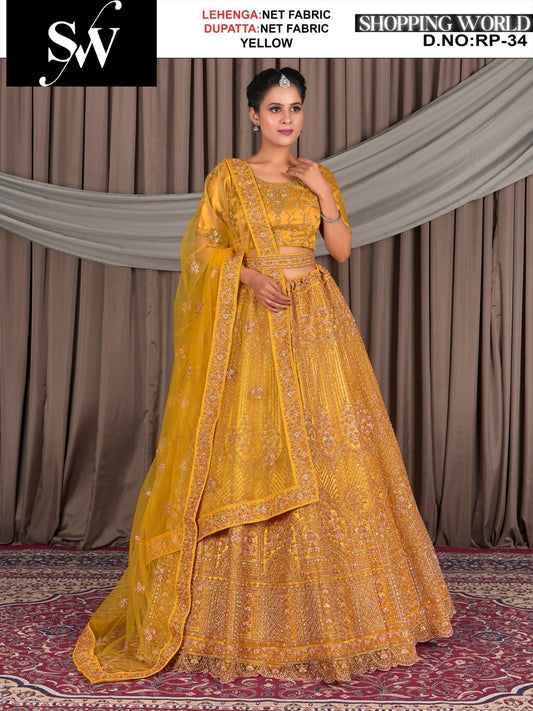 Fabulous Net Fabric purple pink lehenga