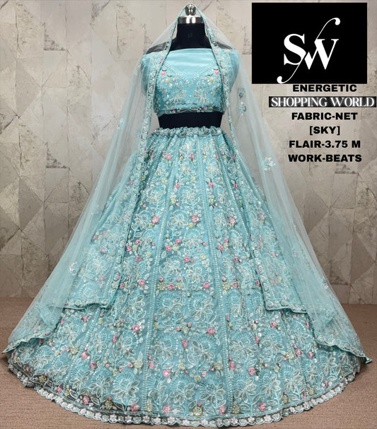 Gorgeous net pink Lehenga