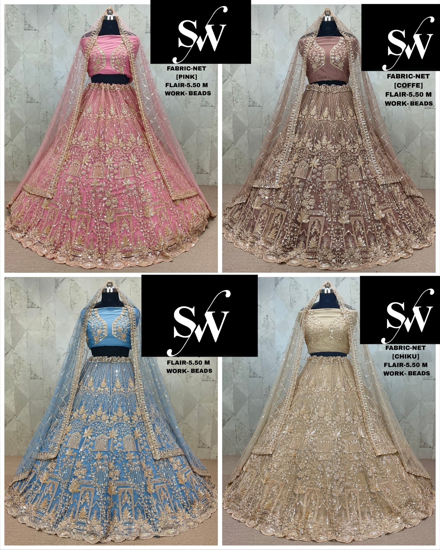 Amazing net pink Lehenga