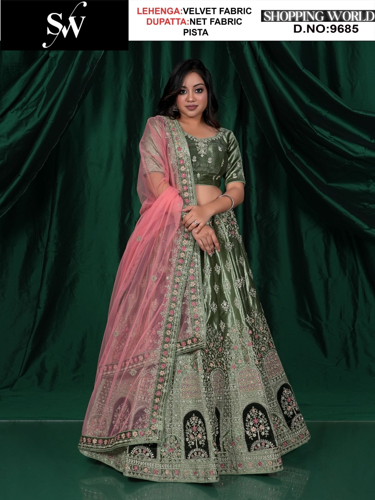 Eye catching purple Net Lehenga