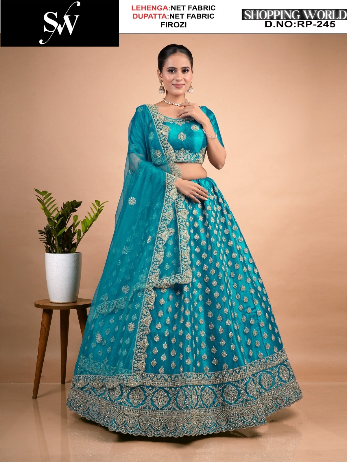 Attractive Mustard Net Lehenga