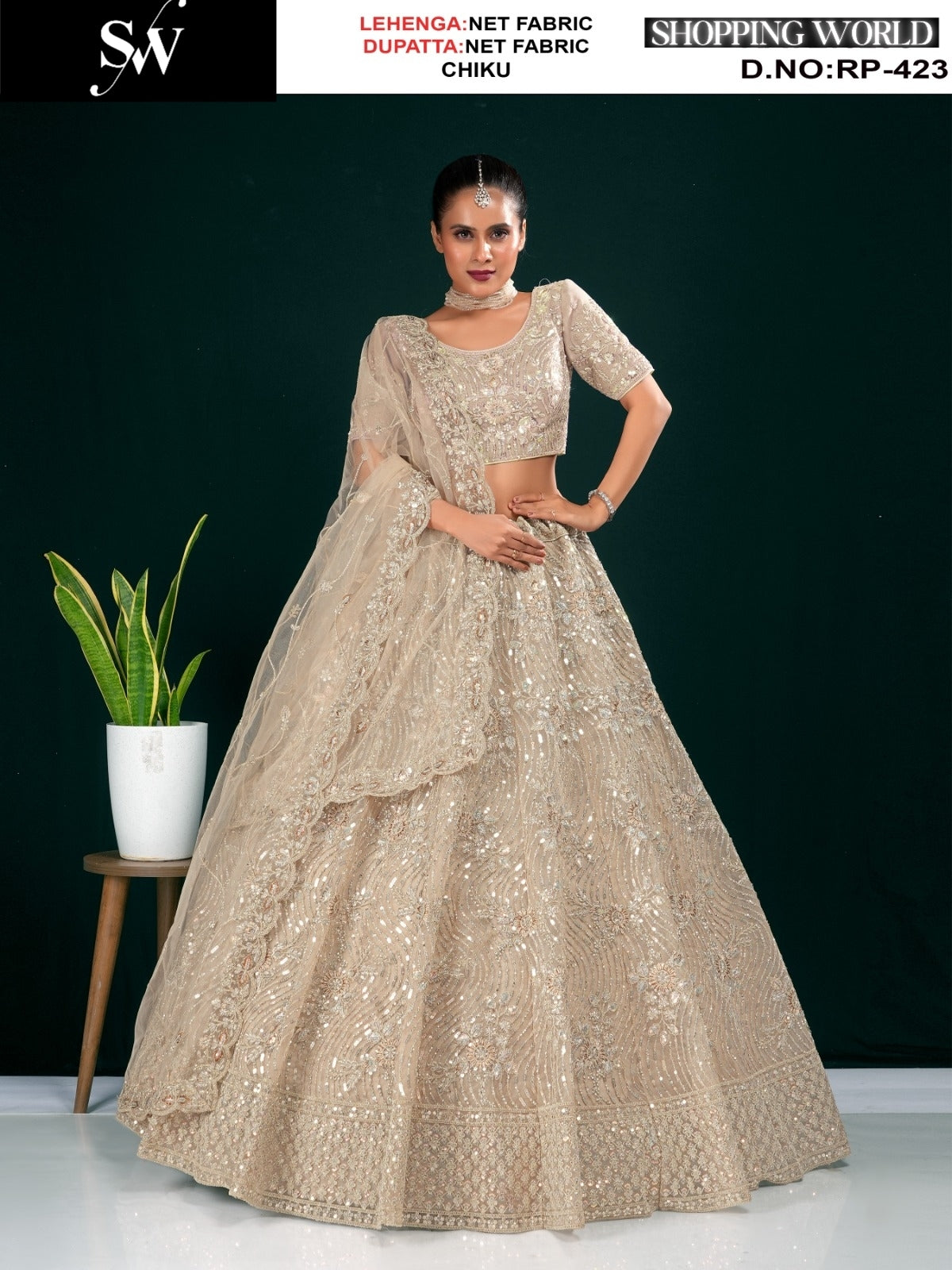 Engaging Sea green Net Lehenga