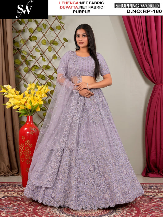 Awesome white Net Lehenga