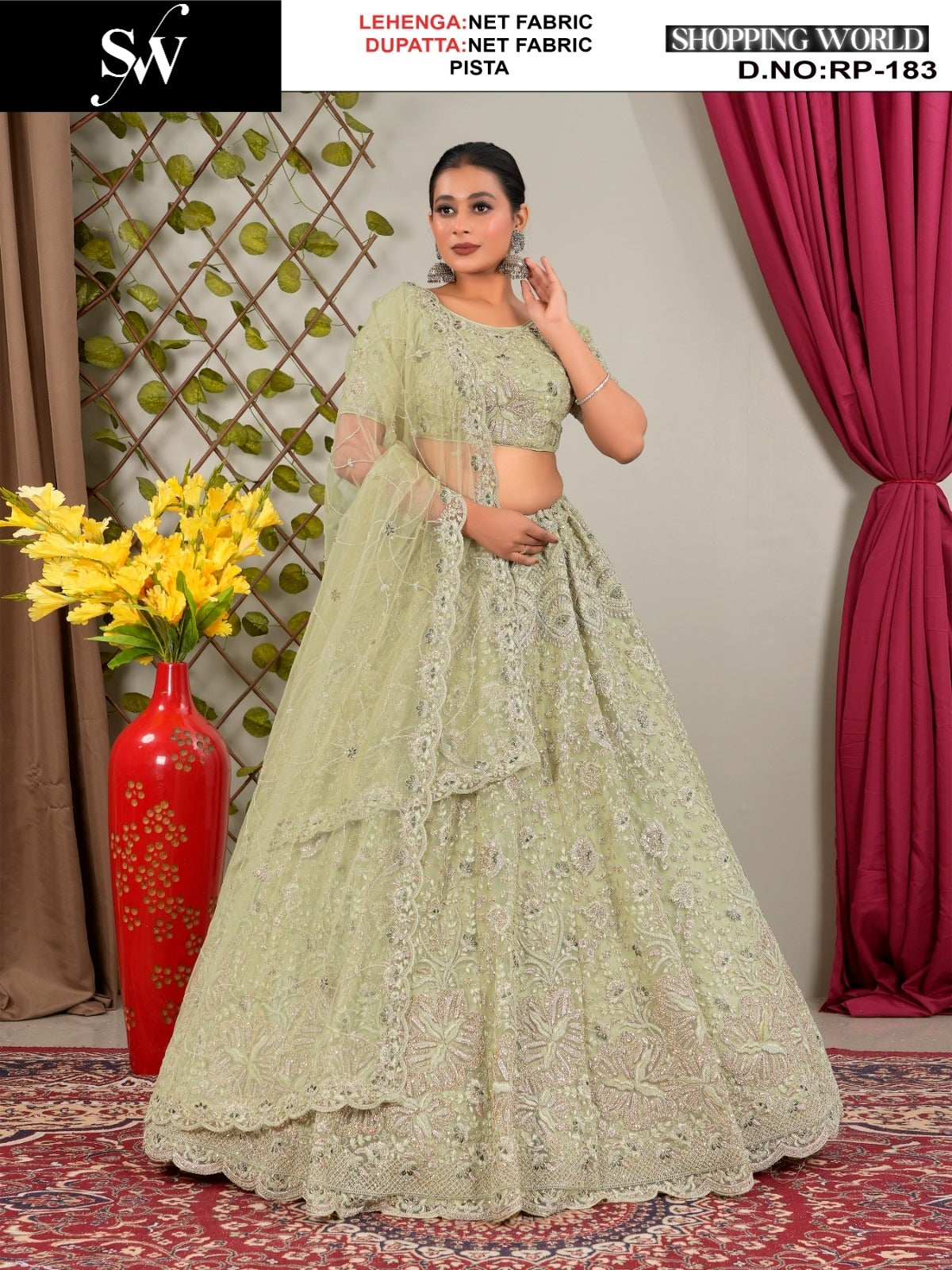 Delightful white Net Lehenga