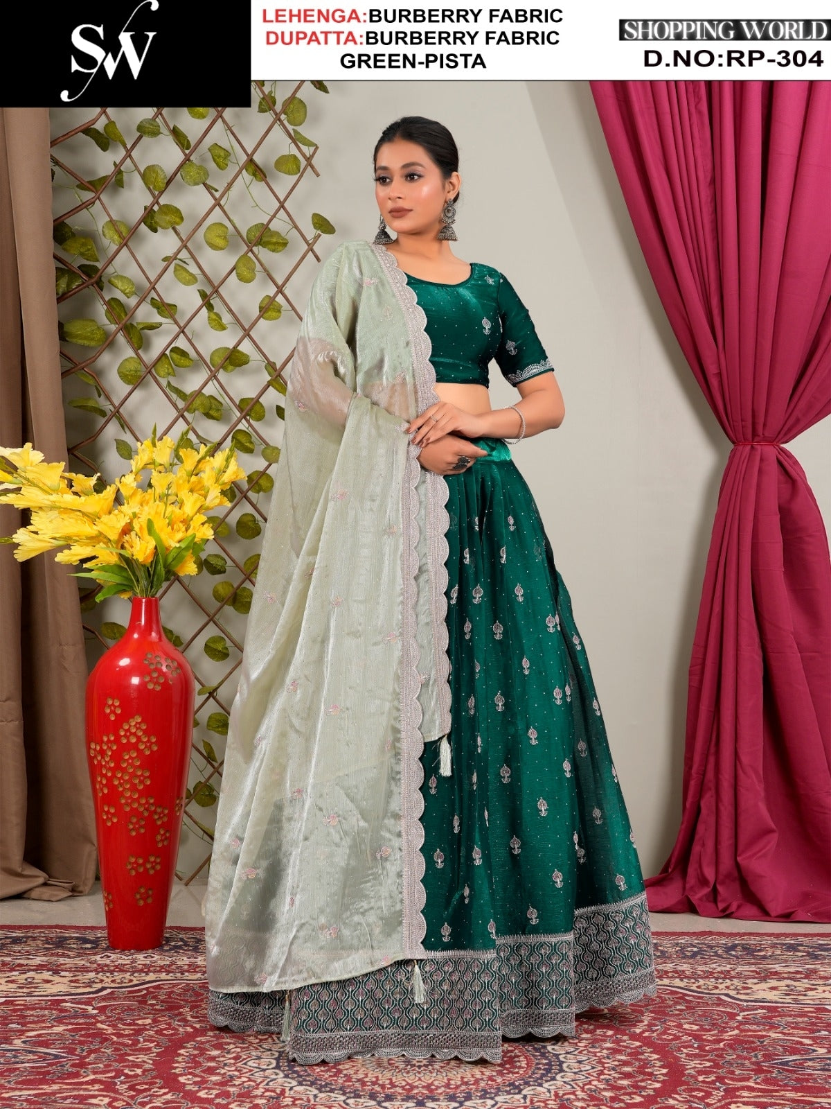 Something different jamuni Light purple Burberry Lehenga