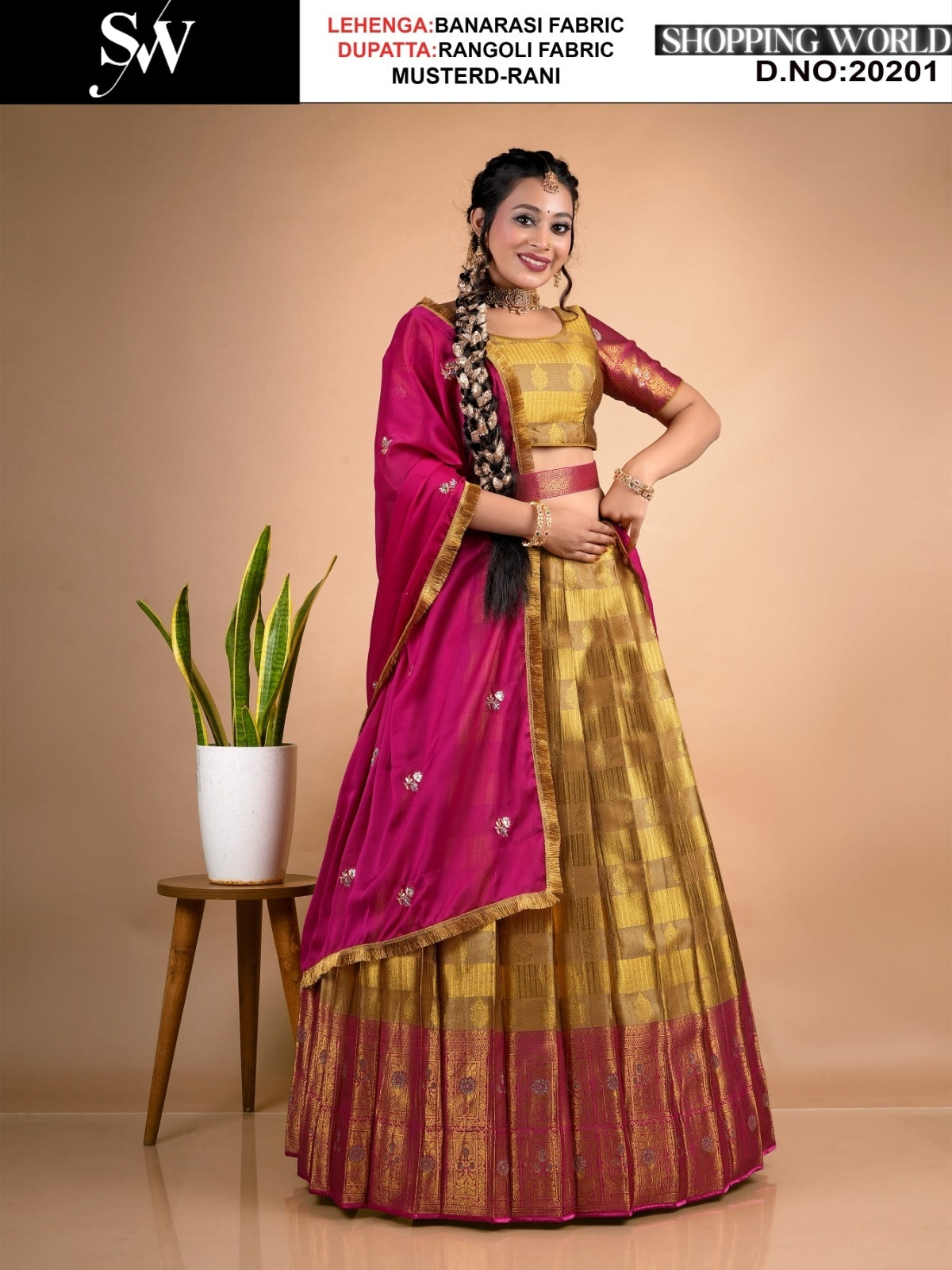 Amazing Rama green wine Banarasi Lehenga