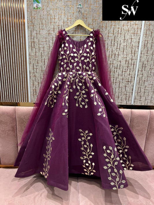 Stunning purple gown