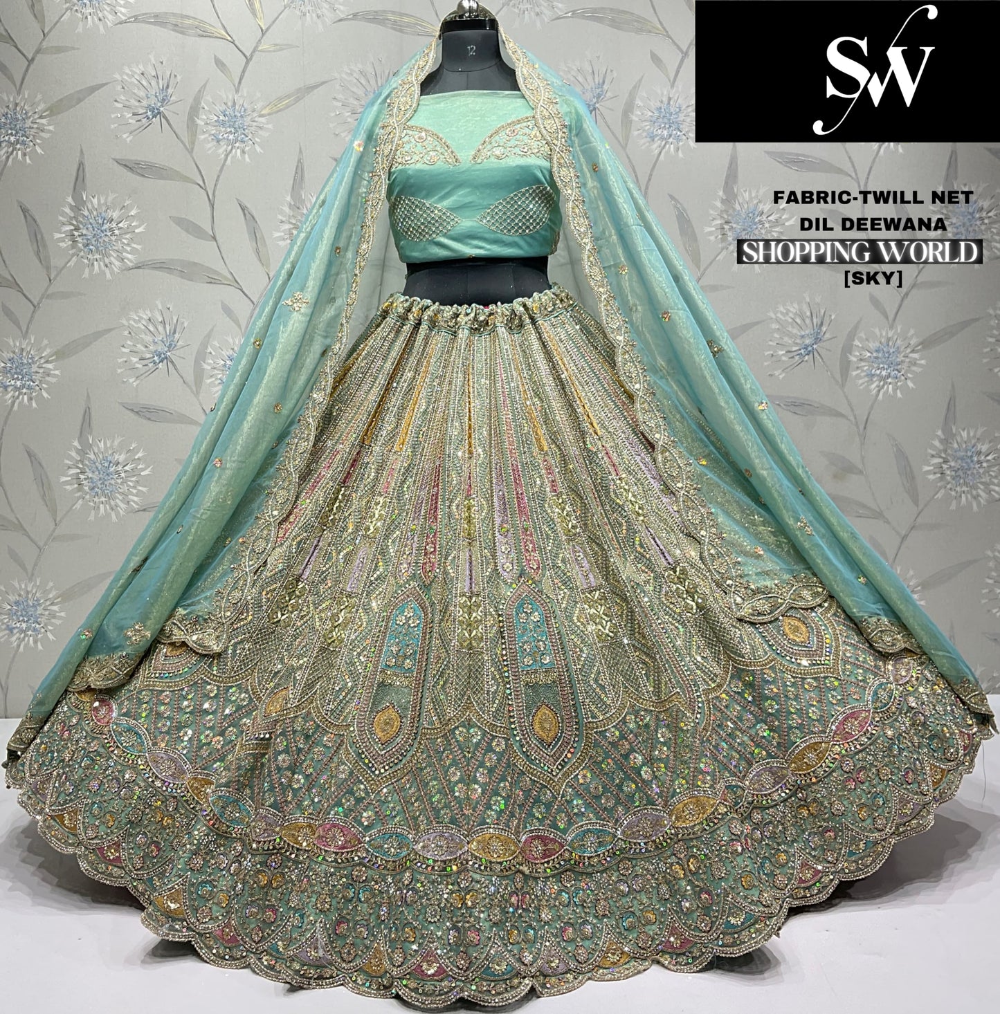 Good looking pink Lehenga Twill Net