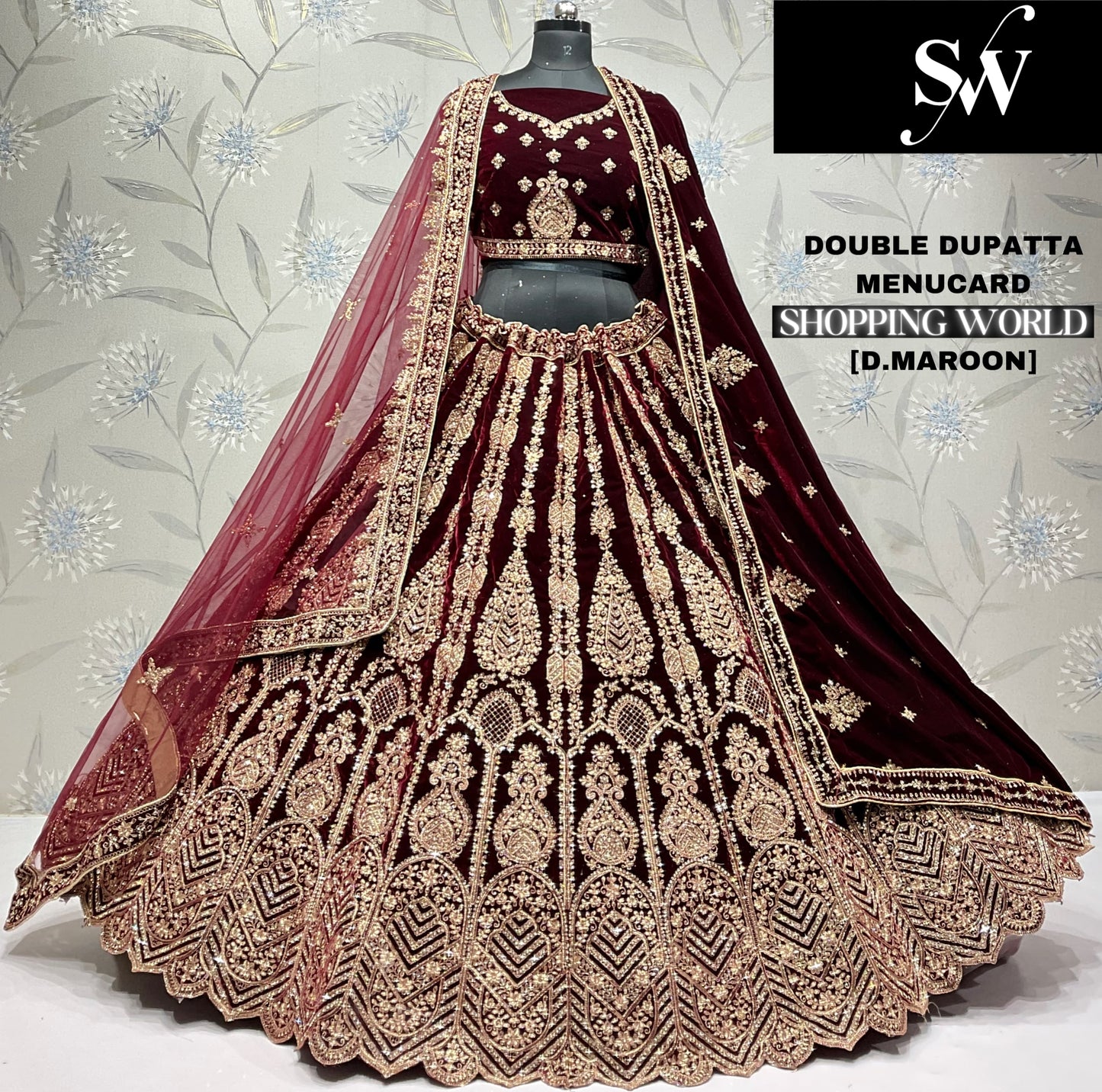 Amazing light maroon green net Lehenga
