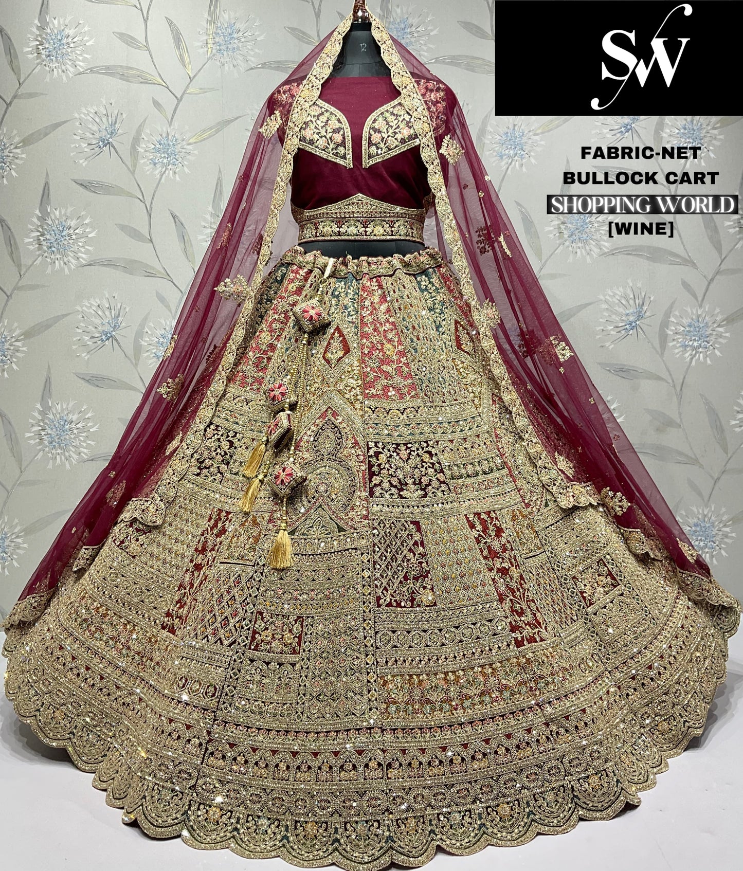 Delightful mustard net Lehenga