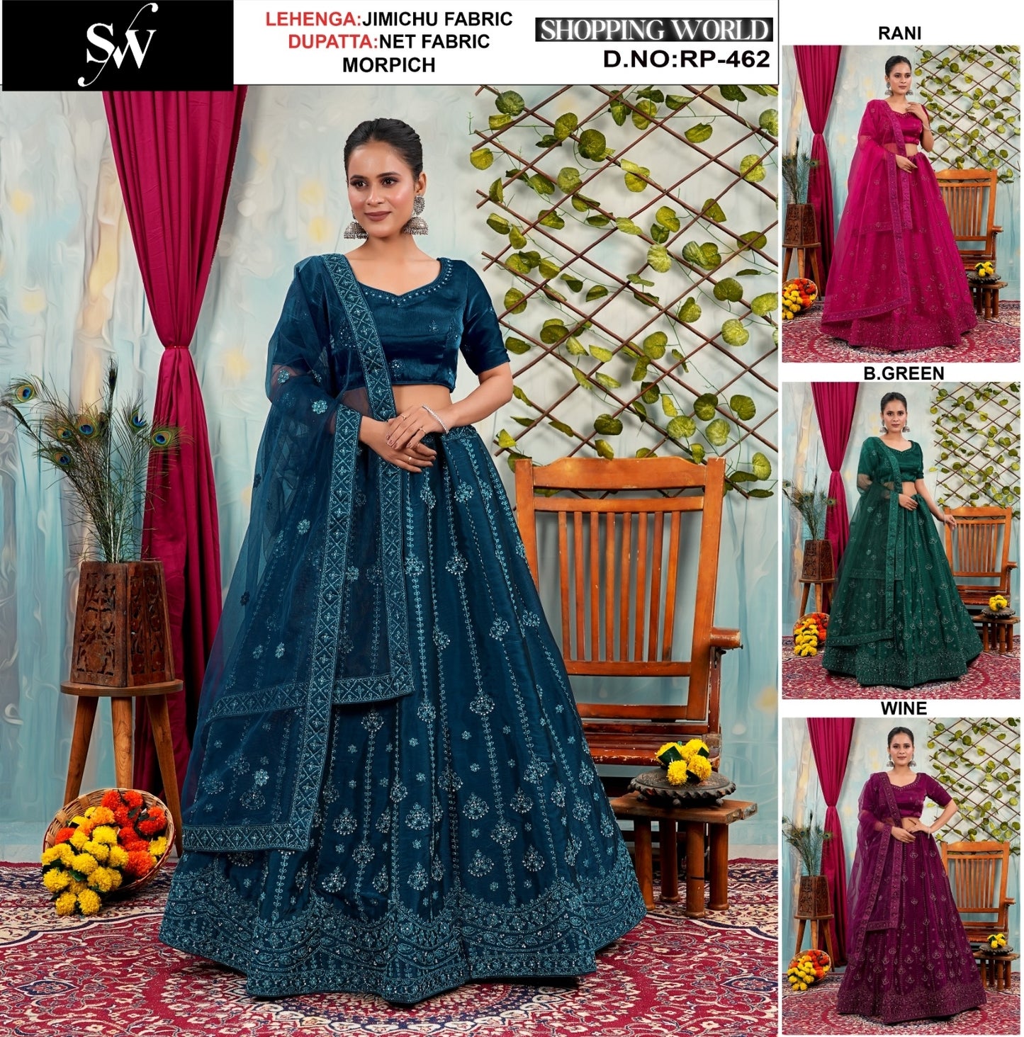 Eye catching Morpich Jimmy Choo Lehenga