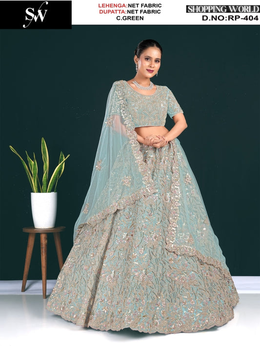 Astonishing wine Net Lehenga