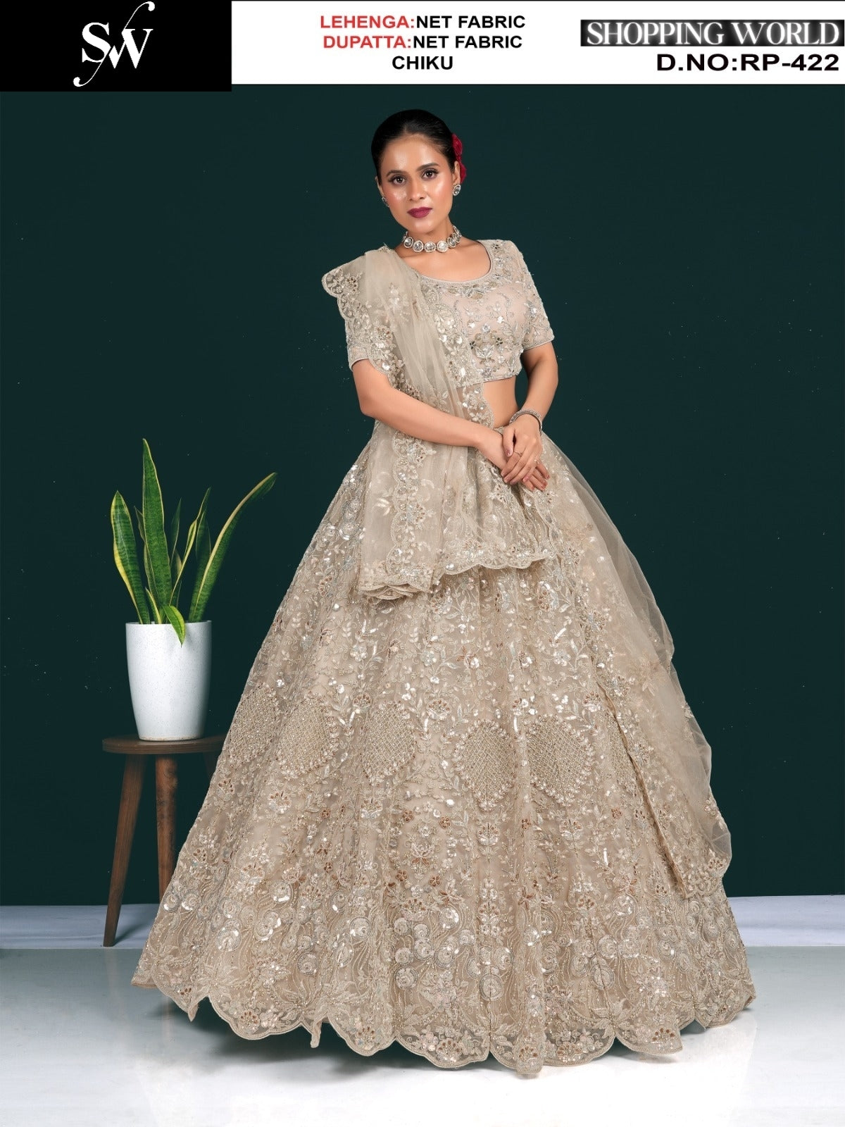 Precioso Lehenga de red color lavanda, púrpura y lila.