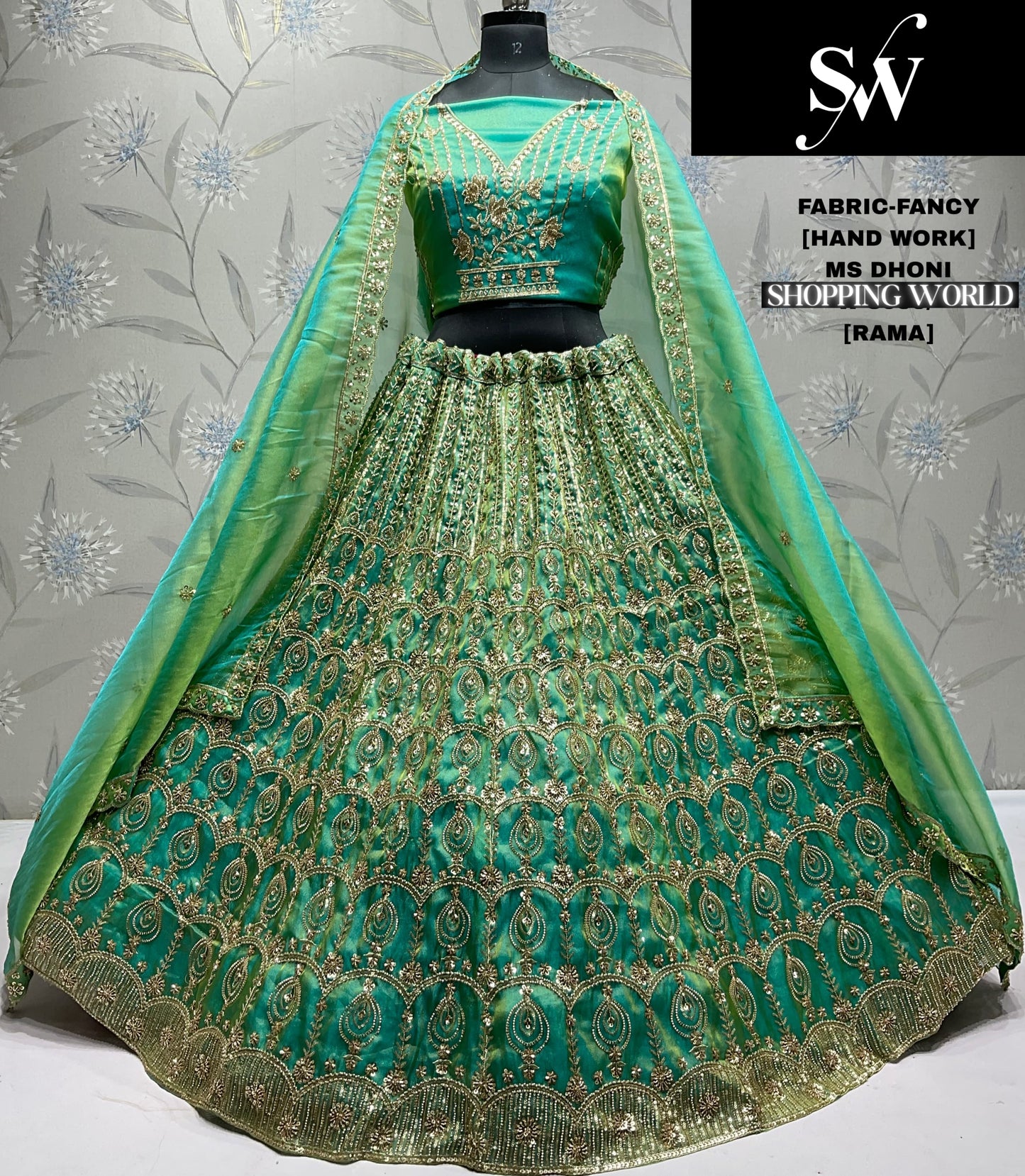 Eye catching pink Fancy Handwork Lehenga